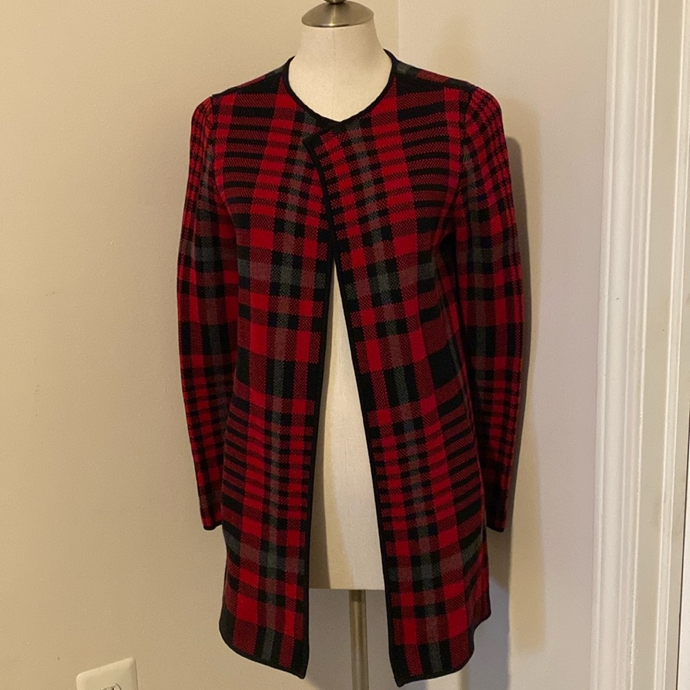 Talbots duster-length sweater cardigan/jacket/topper, size Small.